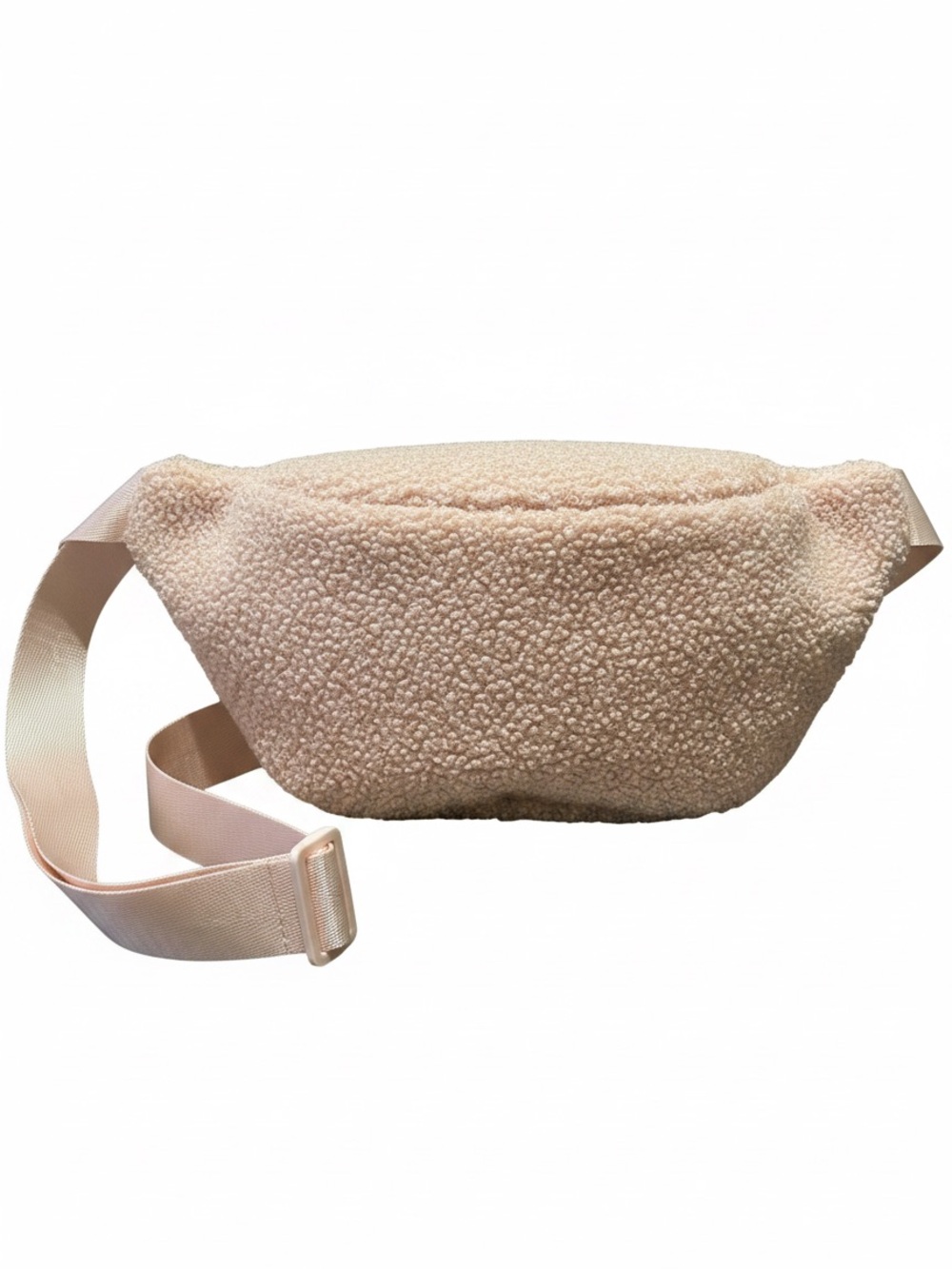 Plush Sherpa Shoulder MiniBag- Pink